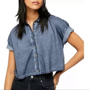 FREE PEOPLE XSmall Weekend Rush Shirt NEW